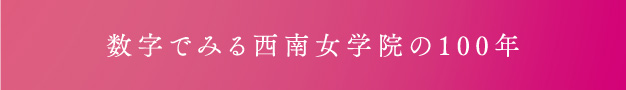 数字でみる西南女学院の100年